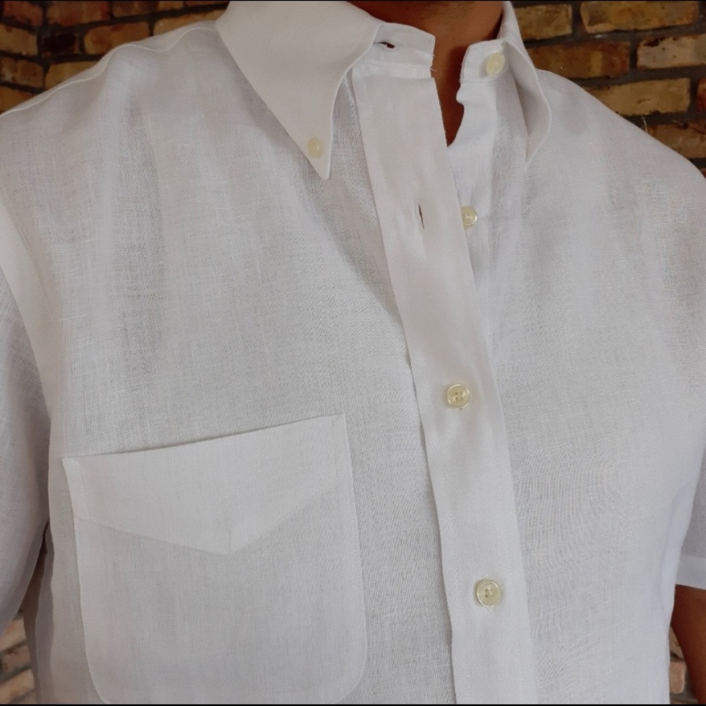 BB Irish Linen short sleeved shirt